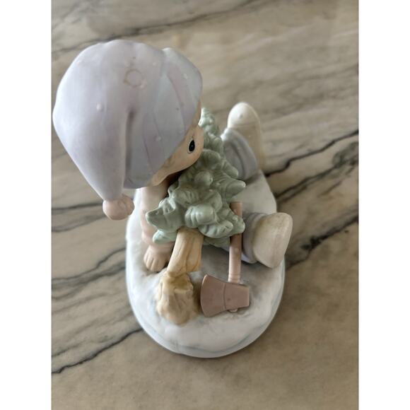 Precious Moments 1989 Don't Let the Holidays Get You Down Christmas Collector - Picture 4 of 6